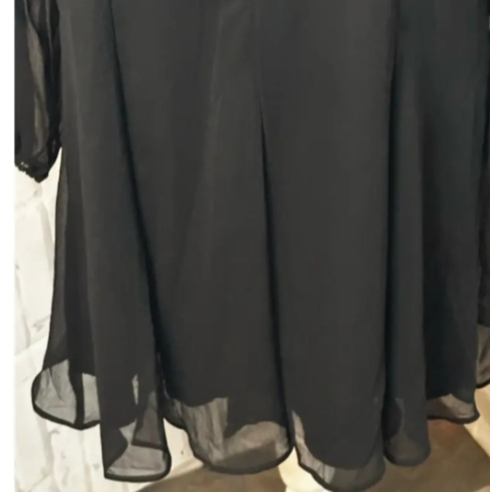 NWT Joie Caviar Limited Edition Balloon Sleeve Dress - Picture 7 of 9